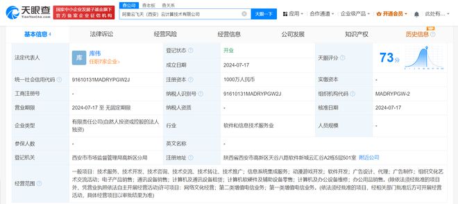 阿里云飛天落戶古都西安，千萬級(jí)注冊(cè)資本拓展系統(tǒng)集成新藍(lán)圖